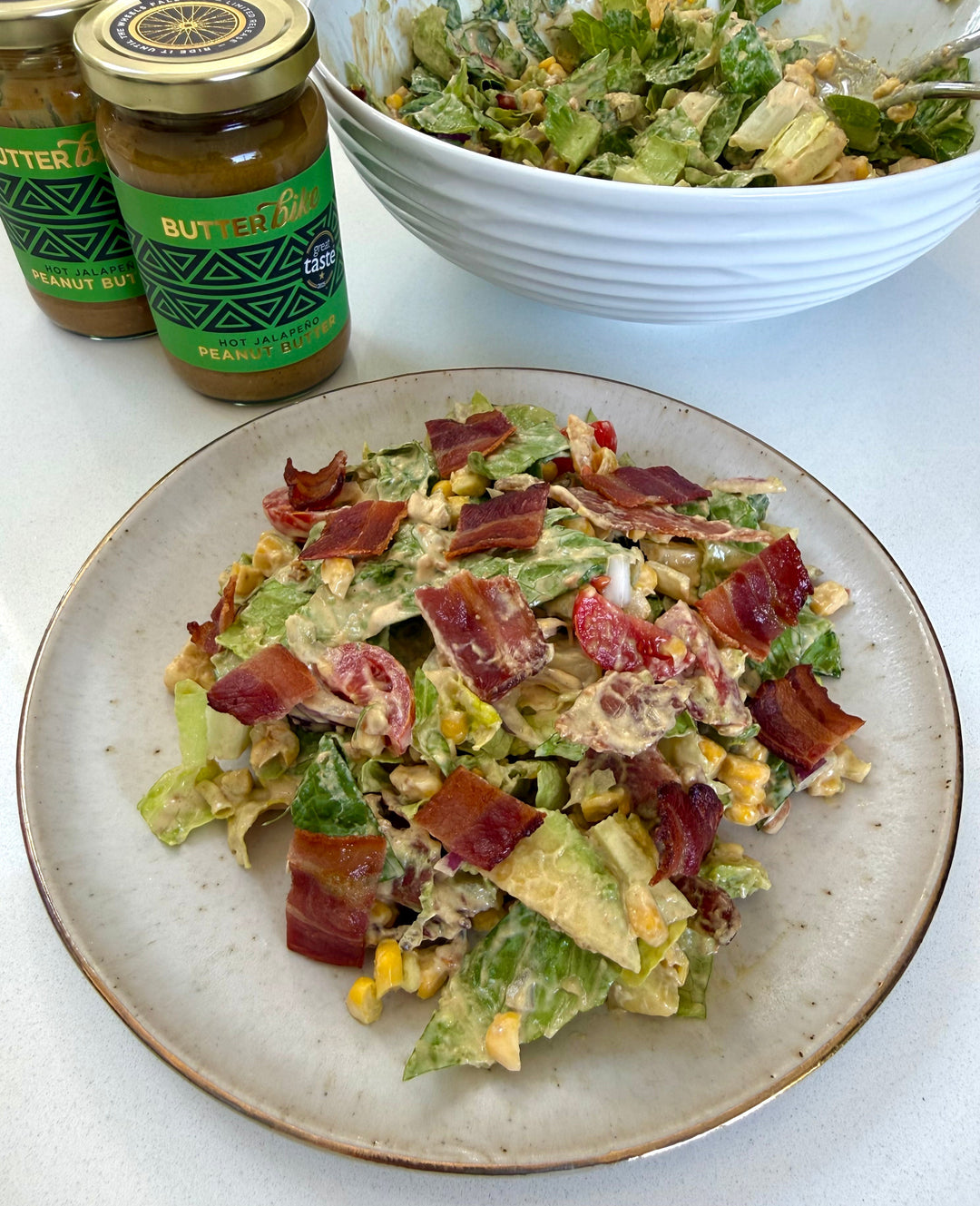PBLT Chopped Salad with Hot Jalapeño Ranch Dressing