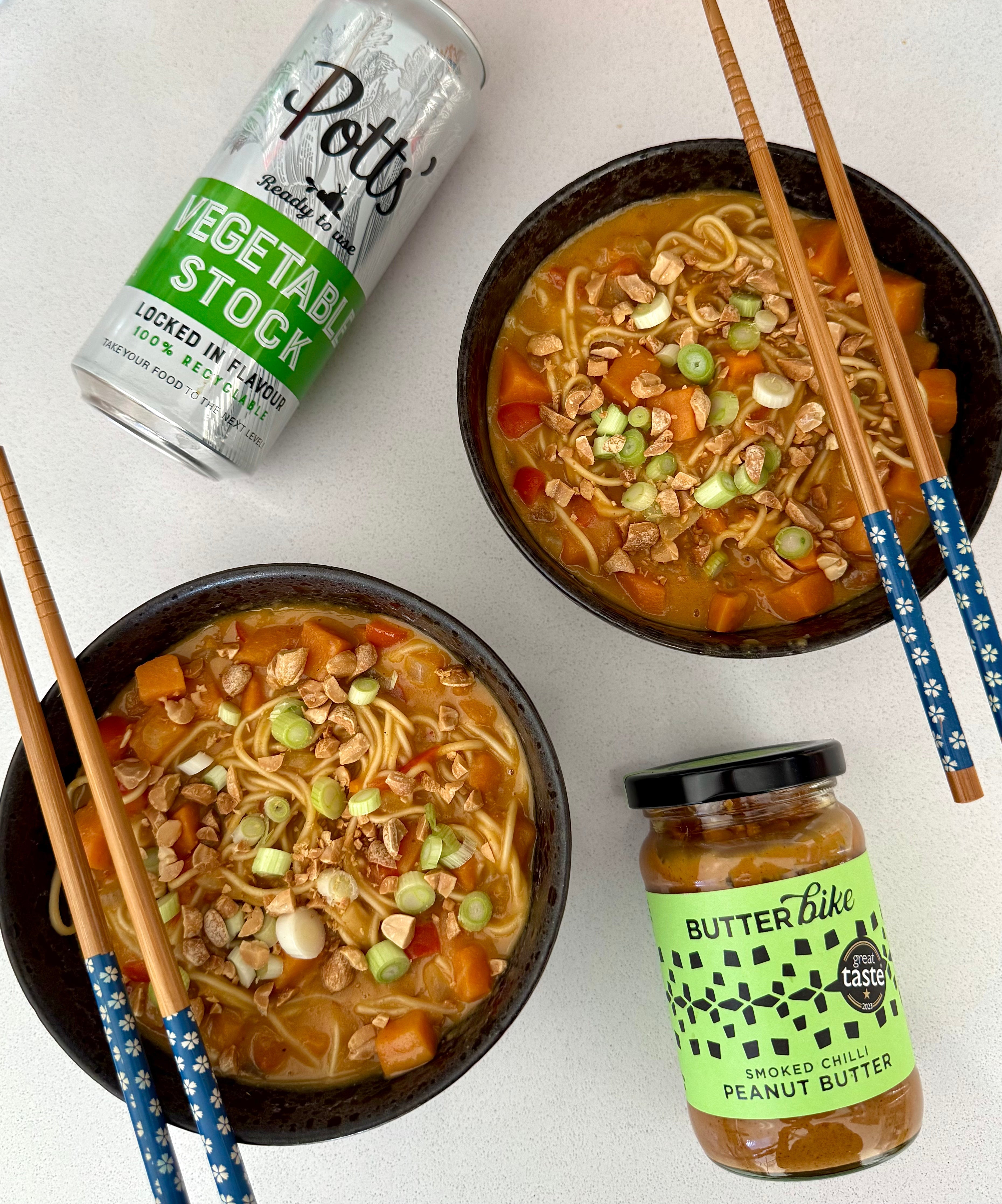 Smoked Chilli Sweet Potato Noodle Soup