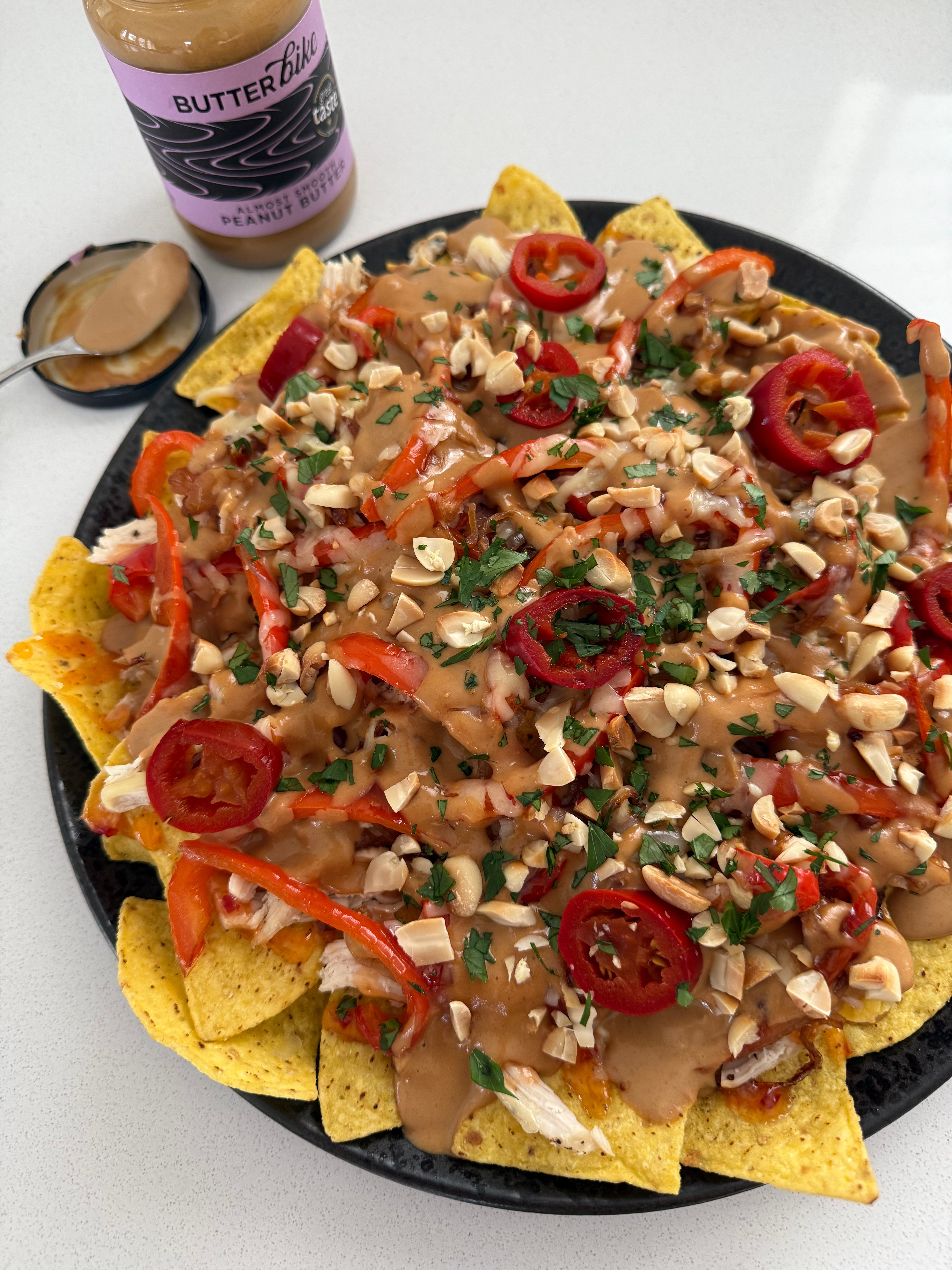 Sweet Chilli Chicken & Peanut Butter Nachos