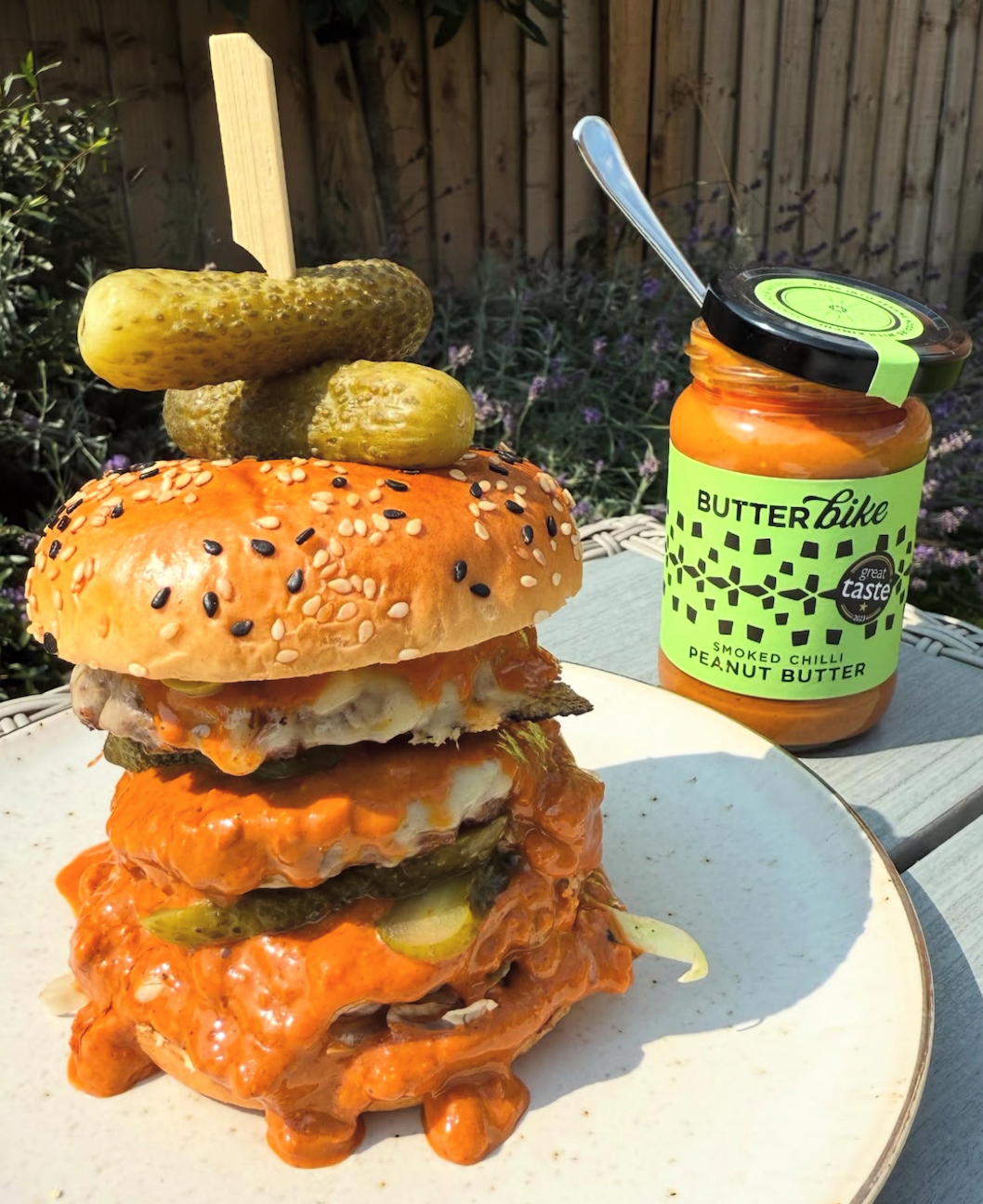 Smoked Chilli Peanut Butter Smash Burger